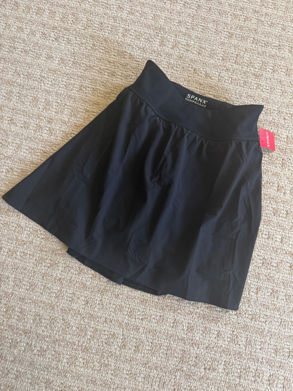 NWT SPANX Black “Get Moving” skort, size S/P